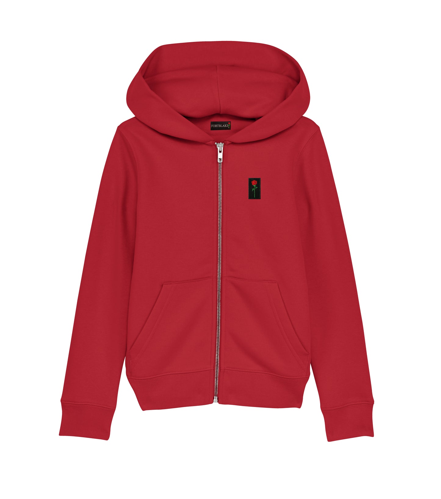 FORTBLAKE WOMAN ARTIC RED ZIP HOODIE